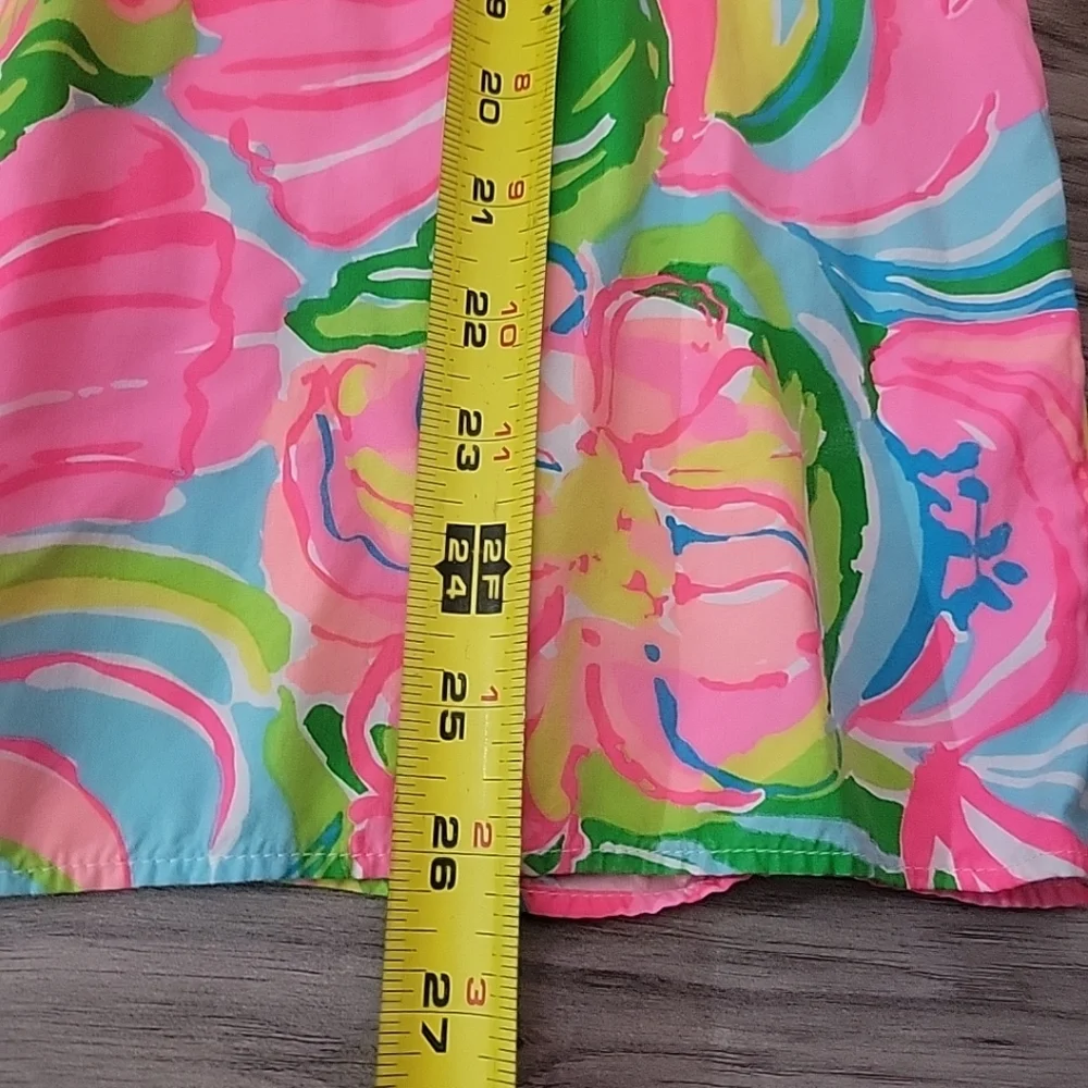 Lilly Pulitzer Pink Green Blue Floral Tank Top - Picture 7 of 8